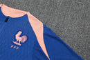 Conjunto de Treino França Infantil Azul – Agasalho Esportivo com Blusa de Manga Longa e Calça Dry Fit