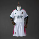 Conjunto Infantil Real Madrid Home 2024/25 Branco