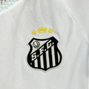 Conjunto Infantil Santos FC Branco 2025 – Uniforme Completo Infantil | Camisa e Short