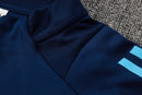 Conjunto de Treino Flamengo Azul Marinho 2025 – Blusa Manga Longa com Zíper e Calça Esportiva