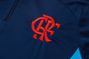 Conjunto de Treino Flamengo Azul Marinho 2025 – Blusa Manga Longa com Zíper e Calça Esportiva