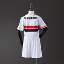 Conjunto Infantil São Paulo FC Branco 2025 – Camisa + Short | Uniforme Esportivo Infantil
