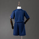 Conjunto Infantil PSG Home Azul-Marinho – Uniforme de Futebol com Camisa e Shorts