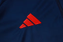 Conjunto de Treino Flamengo Azul Marinho 2025 – Blusa Manga Longa com Zíper e Calça Esportiva