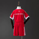Conjunto Infantil Bayern de Munique Uniforme Completo Vermelho – Camisa e Short para Crianças