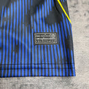 Conjunto Infantil Brasil Azul Camisa e Short – Uniforme Esportivo de Futebol