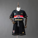 Kit Infantil São Paulo FC Preto 2025/26 – Uniforme Completo Camisa + Shorts