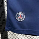 Conjunto Infantil PSG Home Azul-Marinho – Uniforme de Futebol com Camisa e Shorts