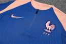 Conjunto de Treino França Infantil Azul – Agasalho Esportivo com Blusa de Manga Longa e Calça Dry Fit