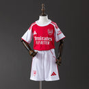 Conjunto Infantil Arsenal Home 2025 – Camisa e Shorts