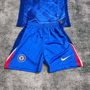 Conjunto Infantil Chelsea Azul 2025 – Uniforme de Futebol Infantil Completo | Camisa e Short
