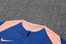 Conjunto de Treino França Infantil Azul – Agasalho Esportivo com Blusa de Manga Longa e Calça Dry Fit