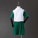 Conjunto Infantil Palmeiras Branco e Verde 2025 – Camisa e Short | Uniforme Esportivo Infantil