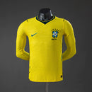 Camisa Seleção Brasileira Amarela Manga Longa