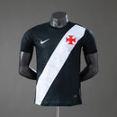 Camisa Vasco da Gama Preta Faixa Diagonal Branca – Torcedor 2025