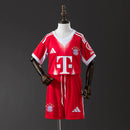 Conjunto Infantil Bayern de Munique Uniforme Completo Vermelho – Camisa e Short para Crianças